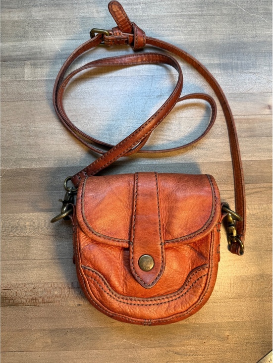 Handbags - Frye Leather Crossbody Bag Cognac Brown Saddle Shoulder Bag (tb3/cp26)